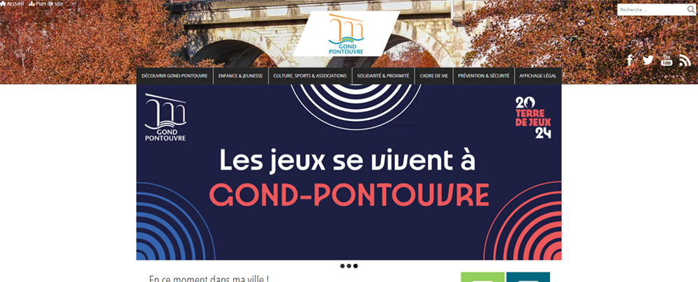 Refonte du site internet de la commune de Gond-Pontouvre